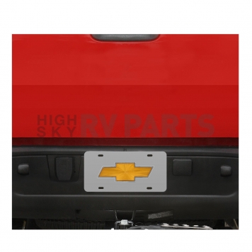 Pilot Automotive License Plate - Chevrolet Bowtie Stainless Steel - LP-011B