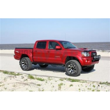 N-Fab Nerf Bar - Truck Wheel to Wheel Black Matte Textured Powder Coated Steel Round - T0580CC-TX
