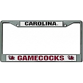 POWERDECAL License Plate Frame - Carolina Gamecocks Name Zinc - FC120103