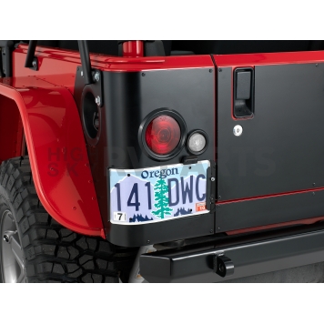 Warrior Products License Plate Bracket - Steel Black - 1561