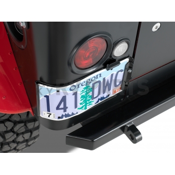 Warrior Products License Plate Bracket - Steel Black - 1561-1