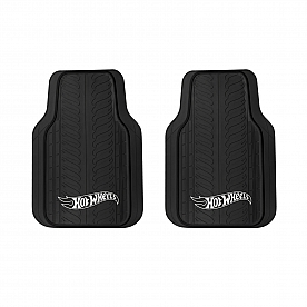 Pilot Automotive Floor Mat - Custom- Fit Rubber Black Set of 2 - HOT-3000