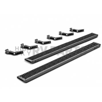 N-Fab Running Board - Box Board - Black Textured Powder Coated Aluminum - GFF19VR-TX