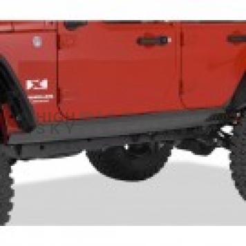 Warrior Products Rocker Panel Guard - Flat Aluminum Black Diamond Plate - 927PC-1