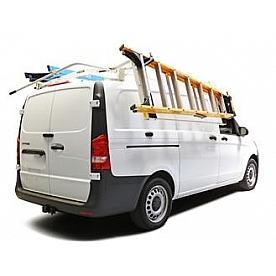 KargoMaster Ladder Rack Drop Down Mechanism White Steel - 4092L
