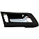 Help! By Dorman Interior Door Handle - Plastic Black Housing With Silver Lever Single - 82628