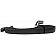 Help! By Dorman Exterior Door Handle - Plastic Black Single - 81379