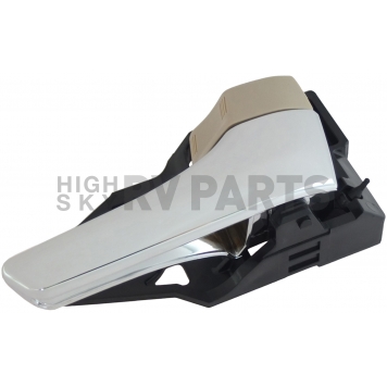 Help! By Dorman Interior Door Handle - Lever Plastic Silver And Brown Knob Single - 91370-2