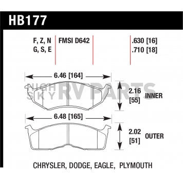 Hawk Performance Brake Pad - HB177G.630-1