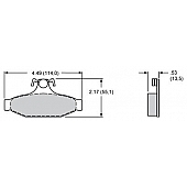 Wilwood Brakes Brake Pad - 15B-4412K