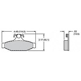 Wilwood Brakes Brake Pad - 15B-4412K