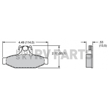 Wilwood Brakes Brake Pad - 15B-4412K