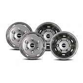 Pacific Dualies Wheel Simulator - Stainless Steel Front And Rear - Set Of 4 - 45-1960