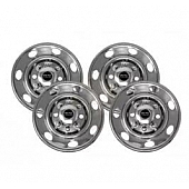 Pacific Dualies Wheel Simulator - Stainless Steel Front And Rear - Set Of 4 - 60-1758