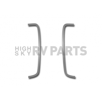 American Car Craft Interior Door Handle Cover - Silver Stainless Steel Set Of 2 - 101012