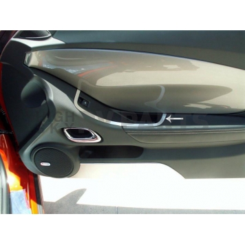 American Car Craft Interior Door Handle Cover - Silver Stainless Steel Set Of 2 - 101012-2