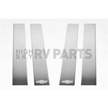 Putco Body Pillar Cover - Polished Stainless Steel Silver Set of 4 - 402670GM1