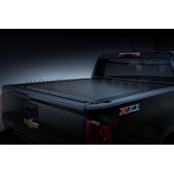 Pace Edwards Tonneau Cover Hard Manual Retractable Black Powder Coated Aluminum - M-FMCA34A65