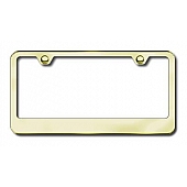 Automotive Gold License Plate Frame - Gold Stainless Steel - LF462G
