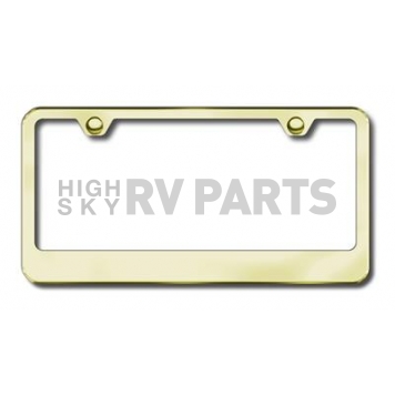 Automotive Gold License Plate Frame - Gold Stainless Steel - LF462G