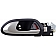 Help! By Dorman Interior Door Handle - Lever Plastic Gray Housing With Silver Lever Single - 81419