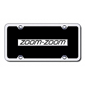 Automotive Gold License Plate - Zoom Zoom Acrylic - BZOOCBK