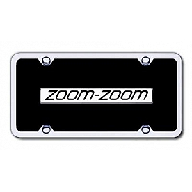 Automotive Gold License Plate - Zoom Zoom Acrylic - BZOOCBK