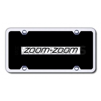 Automotive Gold License Plate - Zoom Zoom Acrylic - BZOOCBK