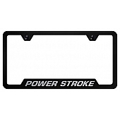 Automotive Gold License Plate Frame - Black Stainless Steel - GFPWREB