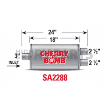 Cherry Bomb Salute Exhaust Muffler - SA2288-1