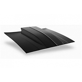 Harwood Fiberglass Hood - Cowl Induction Bare Fiberglass Black - 23104