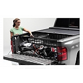 Roll-N-Lock Bed Cargo Divider Flip-Up Aluminum Black - CM123