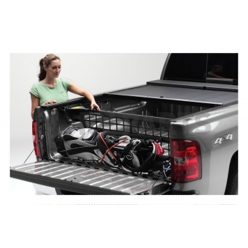 Roll-N-Lock Bed Cargo Divider Flip-Up Aluminum Black - CM223-1