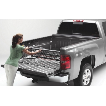 Roll-N-Lock Bed Cargo Divider Flip-Up Aluminum Black - CM223-4