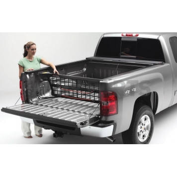 Roll-N-Lock Bed Cargo Divider Flip-Up Aluminum Black - CM226-3