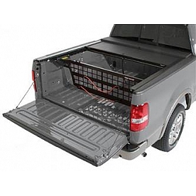 Roll-N-Lock Bed Cargo Divider Flip-Up Aluminum Black - CM530