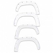EGR Fender Flare - Bright White - Vehicle Color Code PW7 ABS Plastic Gloss Set Of 4 - 792754PW7