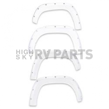 EGR Fender Flare - Bright White - Vehicle Color Code PW7 ABS Plastic Gloss Set Of 4 - 792754PW7