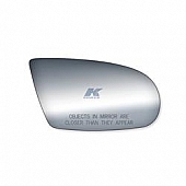 K-Source Exterior Mirror Glass Oval Power/ Manual Single - 90065