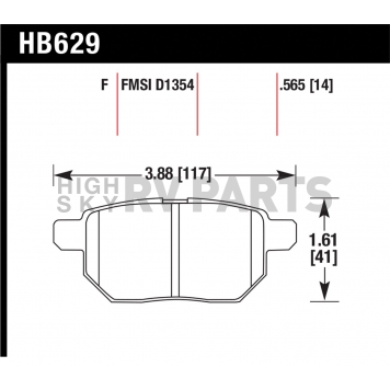 Hawk Performance Brake Pad - HB629F.565-1