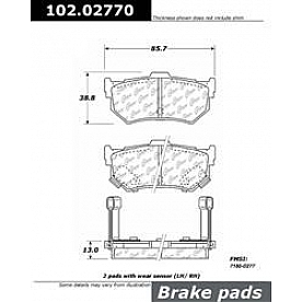 Stop Tech/ Power Slot Brake Pad - 102.02770