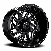 RBP Wheel 65R Glock 20 x 12 Black With Natural Accents - 65R-2012-58-44BG
