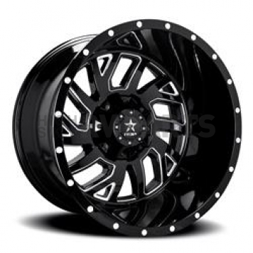 RBP Wheel 65R Glock 20 x 12 Black With Natural Accents - 65R-2012-58-44BG