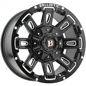 Ballistic Wheels 958 Ravage - 18 x 9 Gloss Black With Natural Accents - 958890880-12GBX