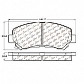 Stop Tech/ Power Slot Brake Pad - 105.13740