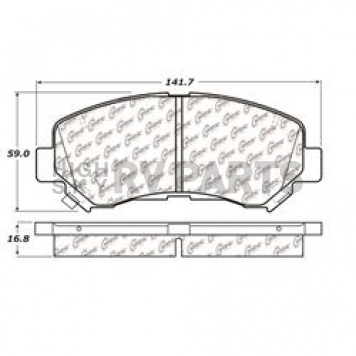 Stop Tech/ Power Slot Brake Pad - 105.13740