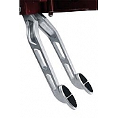 Lokar Performance Brake Pedal - Silver Aluminum - BCA9500