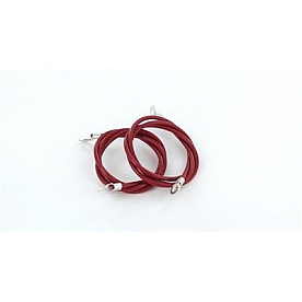 All Sales Hood Pin Cable 24 Inch Red Steel - 5113R