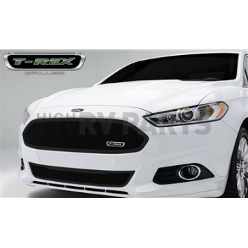 T-Rex Truck Products Grille Insert - Mesh Oval Black Powder Coated Mild Steel - 51532