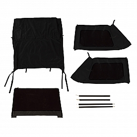 Rugged Ridge Soft Top - Black Fastback Top Vinyl - 1379039